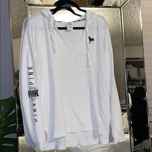 PINK hooded beach tunic